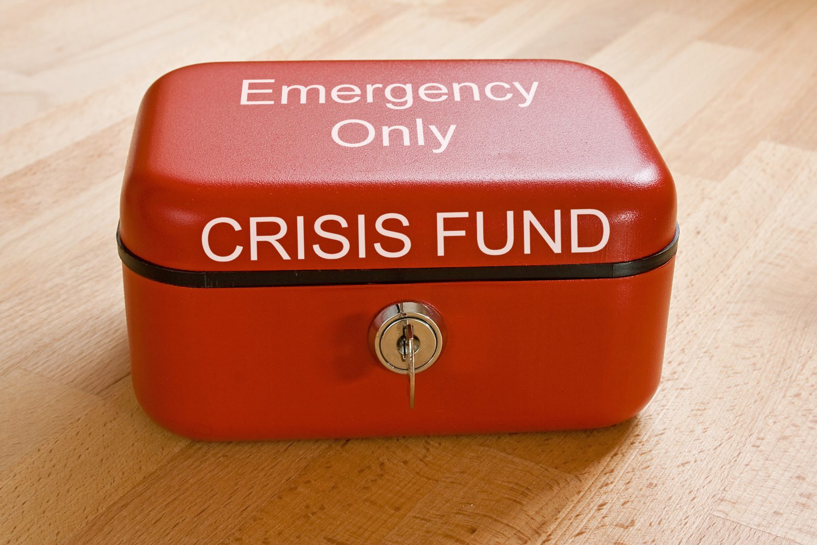 Emergency only - Crisis Fund cash box