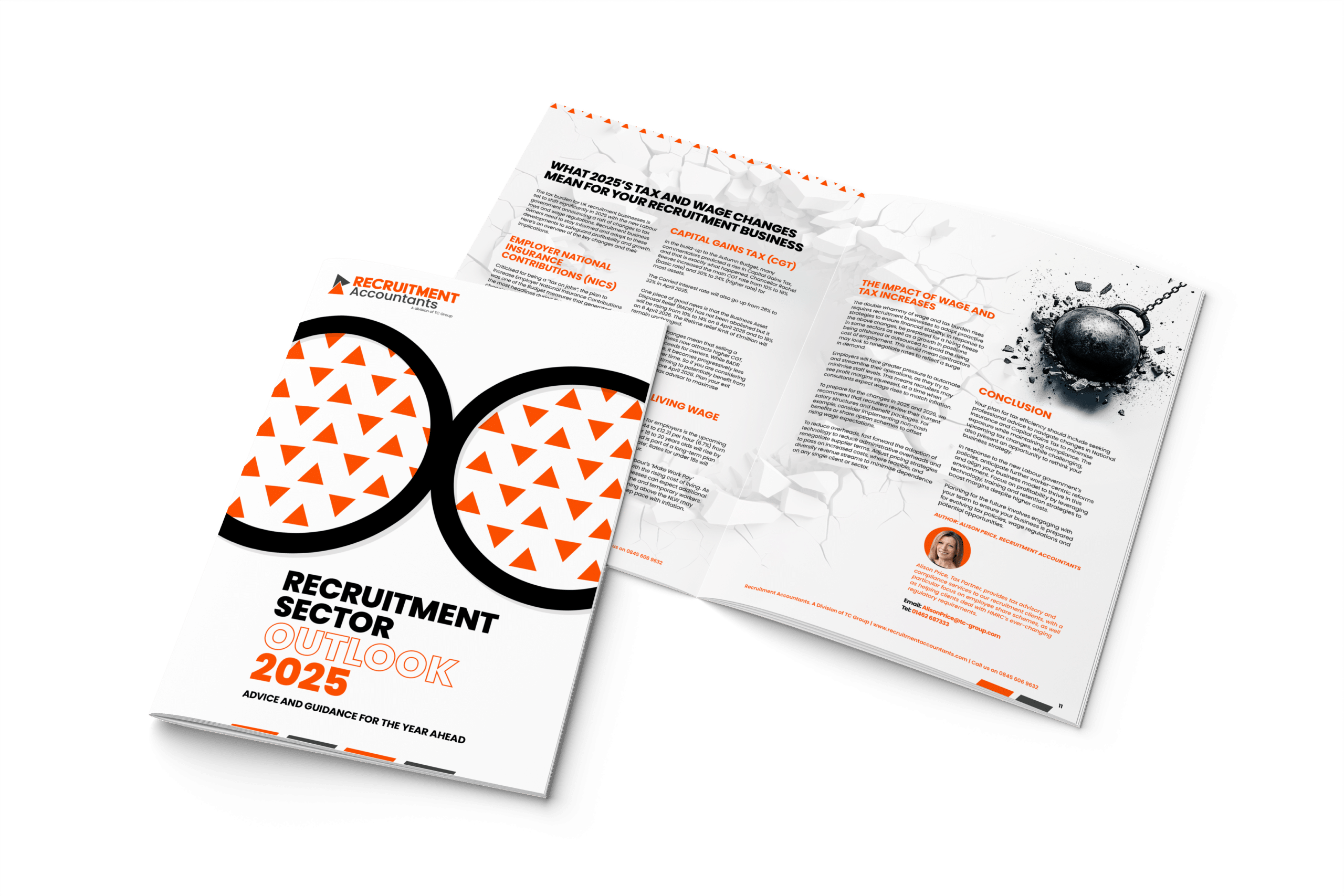 Recruitment Accountants 2025 Brochure Mockup